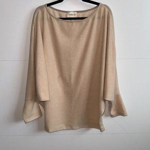 NEW! Ivory Fleecy Dolman Glitter Top